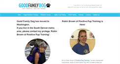 Desktop Screenshot of goodfamilydog.com